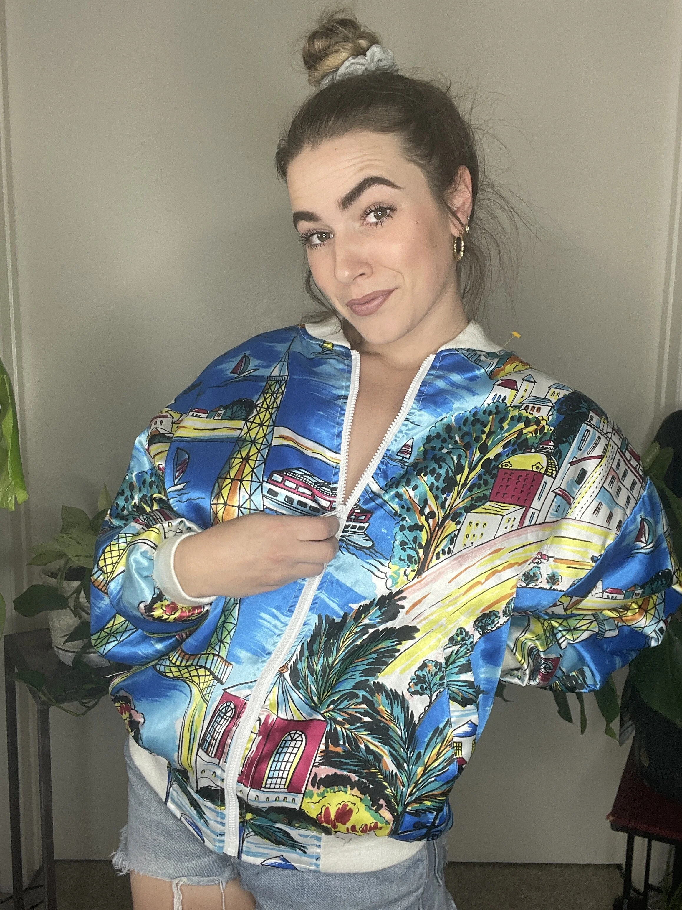 Vintage 90's Christian Dior Sweatshirt Zipup Jacket (L